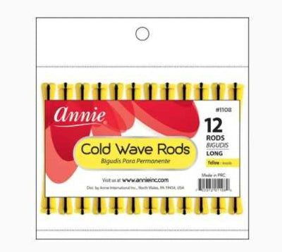 Annie Cold wave rods 12 count Long Yellow