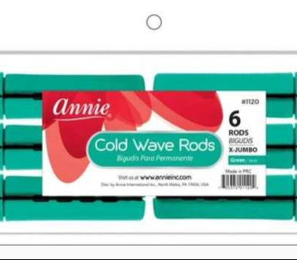 Annie- #1120 Cold Wave Rods 6ct X-Jumbo Green
