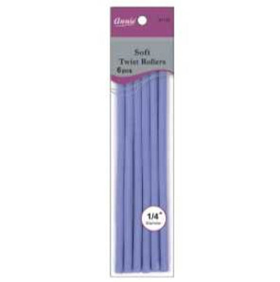 Annie- #1198 Soft Twist Rollers 7" 6ct Lavender