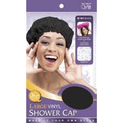 #181 Vinyl Shower Cap- Black