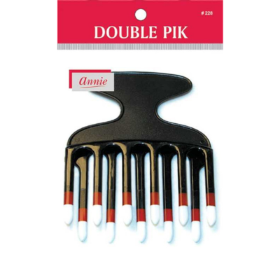 Annie- #228 Double Pik Comb Black Two Tone