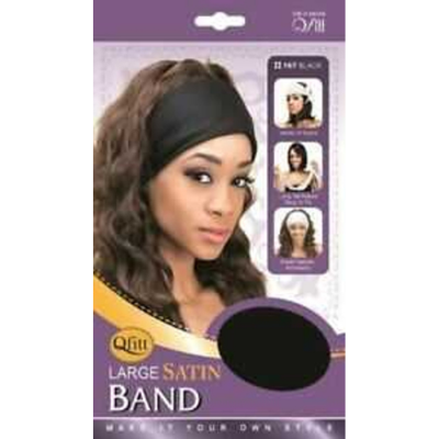 Large Satin Band Black #167
