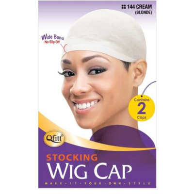 #144 Stocking Wig Cap 2 Caps- Cream
