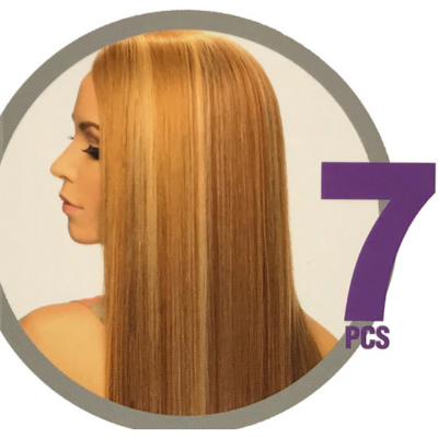Hollywood Clip In 22" 7 piece 100% Human Hair