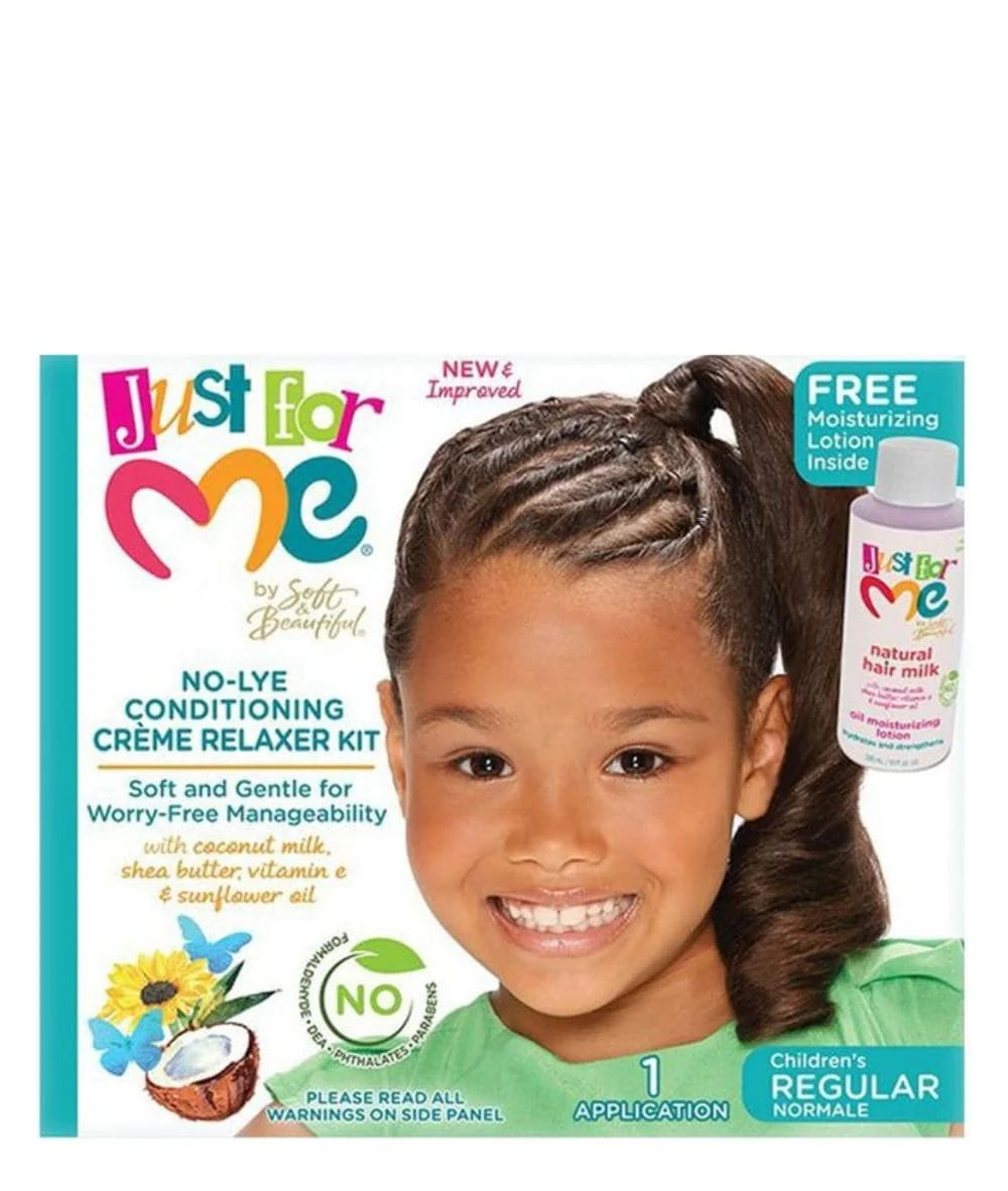 Just For Me No-Lye Conditioning Crème Relaxer Kit