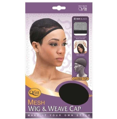 #504 Mesh Wig & Weave Cap- Black