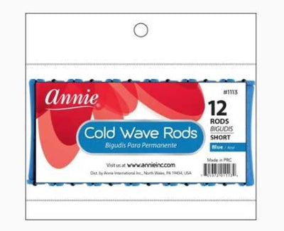 Annie- #1113 Cold Wave Rods 12ct Short Blue