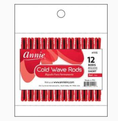 Annie- #1115 Cold Wave Rods 12ct Short Red