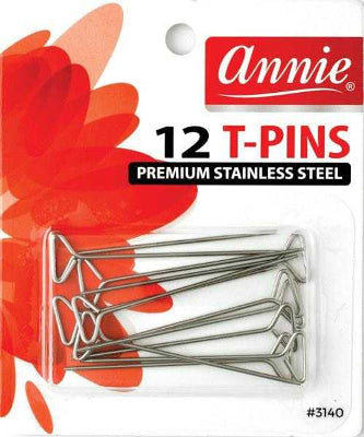Annie- #3140 T-Pins 12ct Silver Metal Color