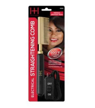 Annie H&H Electrical Straightening Comb Medium Straight Teeth #5530