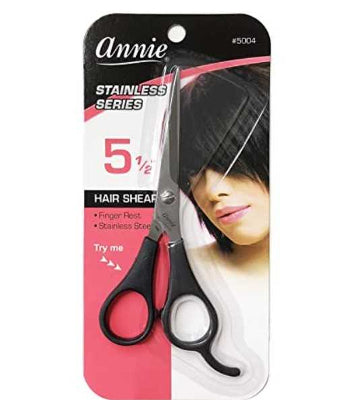 Annie Hair Shears 5.5" Black #5004