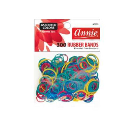 Annie Rubber Bands Asst Colors 300ct #3153