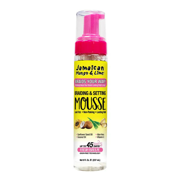 Jamaican Mango & Lime Braid Your Way Braiding Setting Mousse 8oz