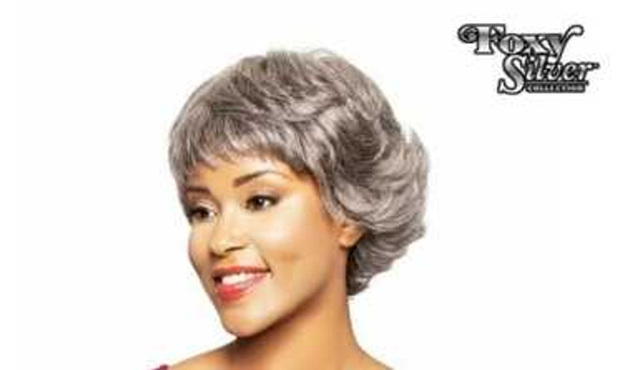 Bailey-Foxy Silver (100% Human Hair) Full Cap Wig (Alicia International)