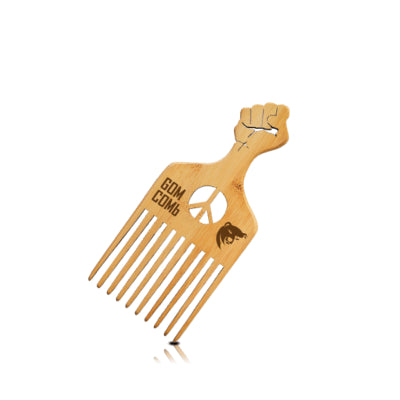 H2PRO Beauty Life Gom Comb Handmade Wood Pick Comb #GWPICK01
