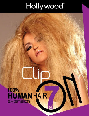 Hollywood Clip In 18" 7 piece 100% Human Hair