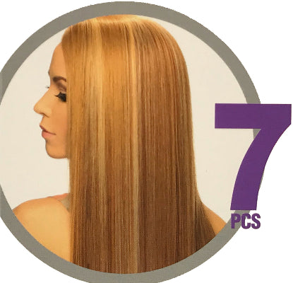 Hollywood Clip In 18" 7 piece 100% Human Hair