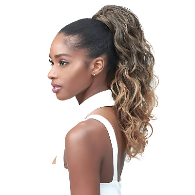 Bobbi Boss MOD019 Ocean Wave Drawstring Ponytail 18"