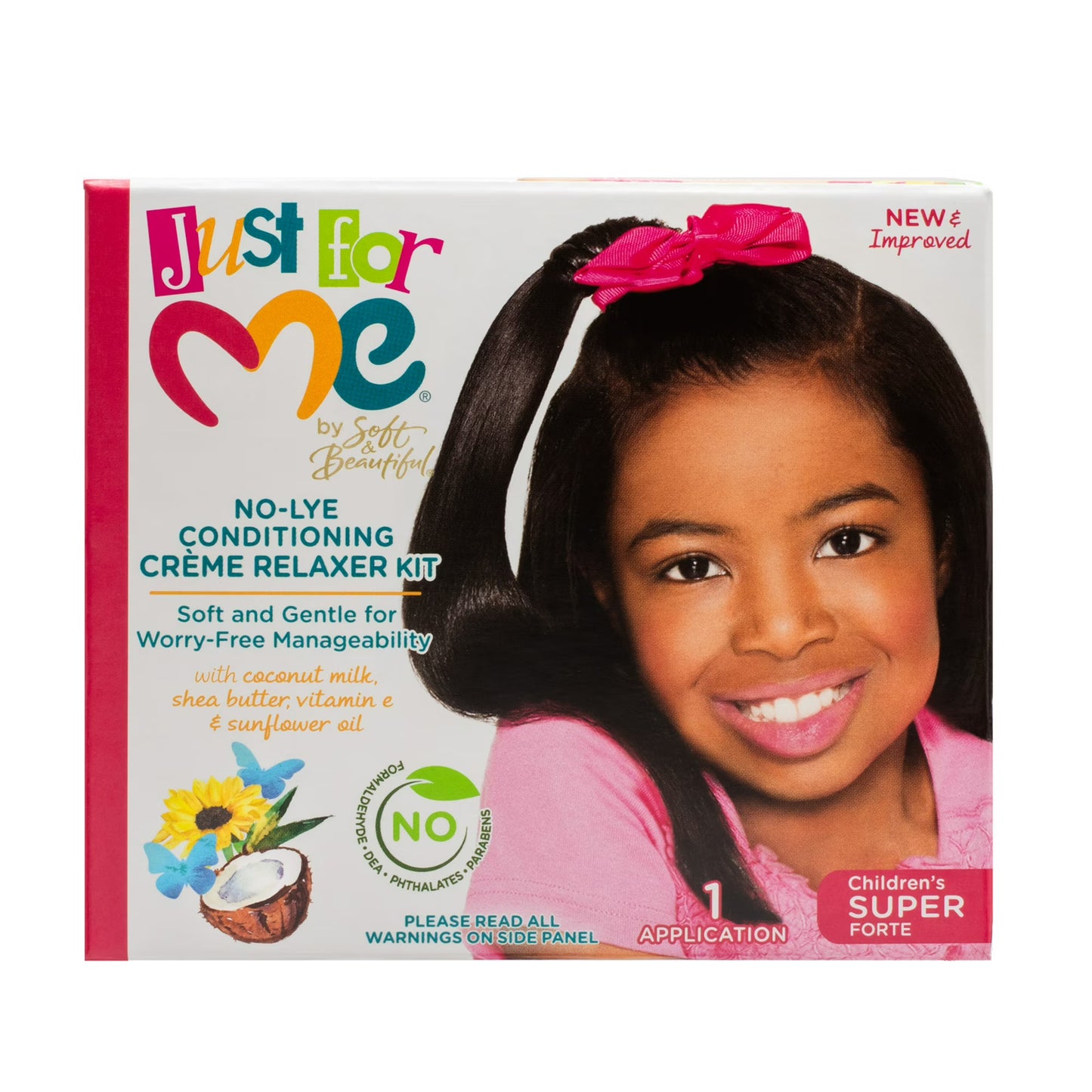 Just for Me Children's Super No-Lye Conditioning Creme Relaxer Kit
