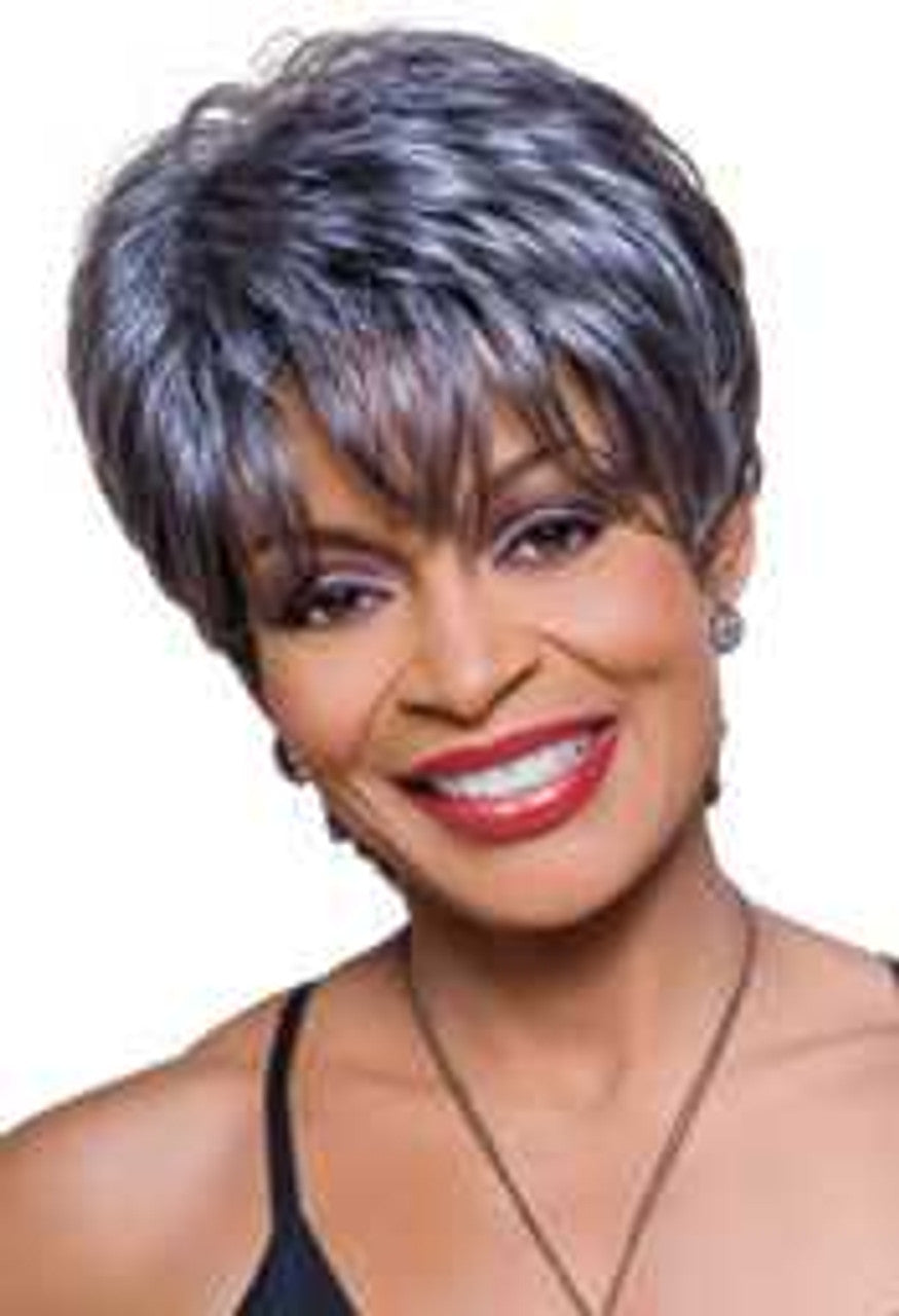 Kathy-Foxy Silver Full Cap Wig (Alicia International)