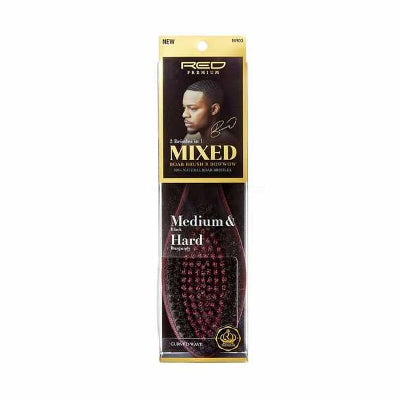 Red Premium Mixed & Hard Boar Brush X BOWWOW #BR03