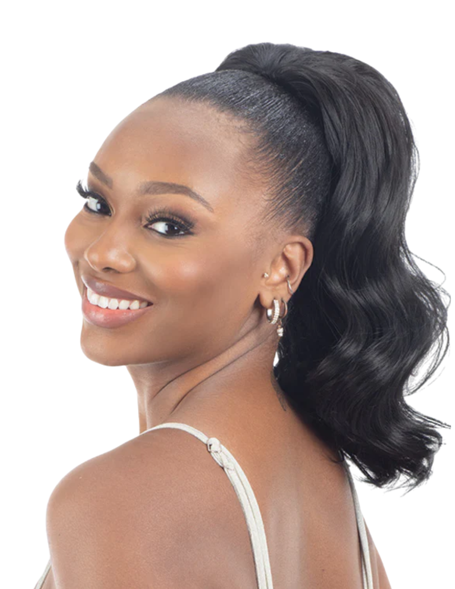 Shake N Go Equal Lite Drawstring Ponytail Glam Wave 12"