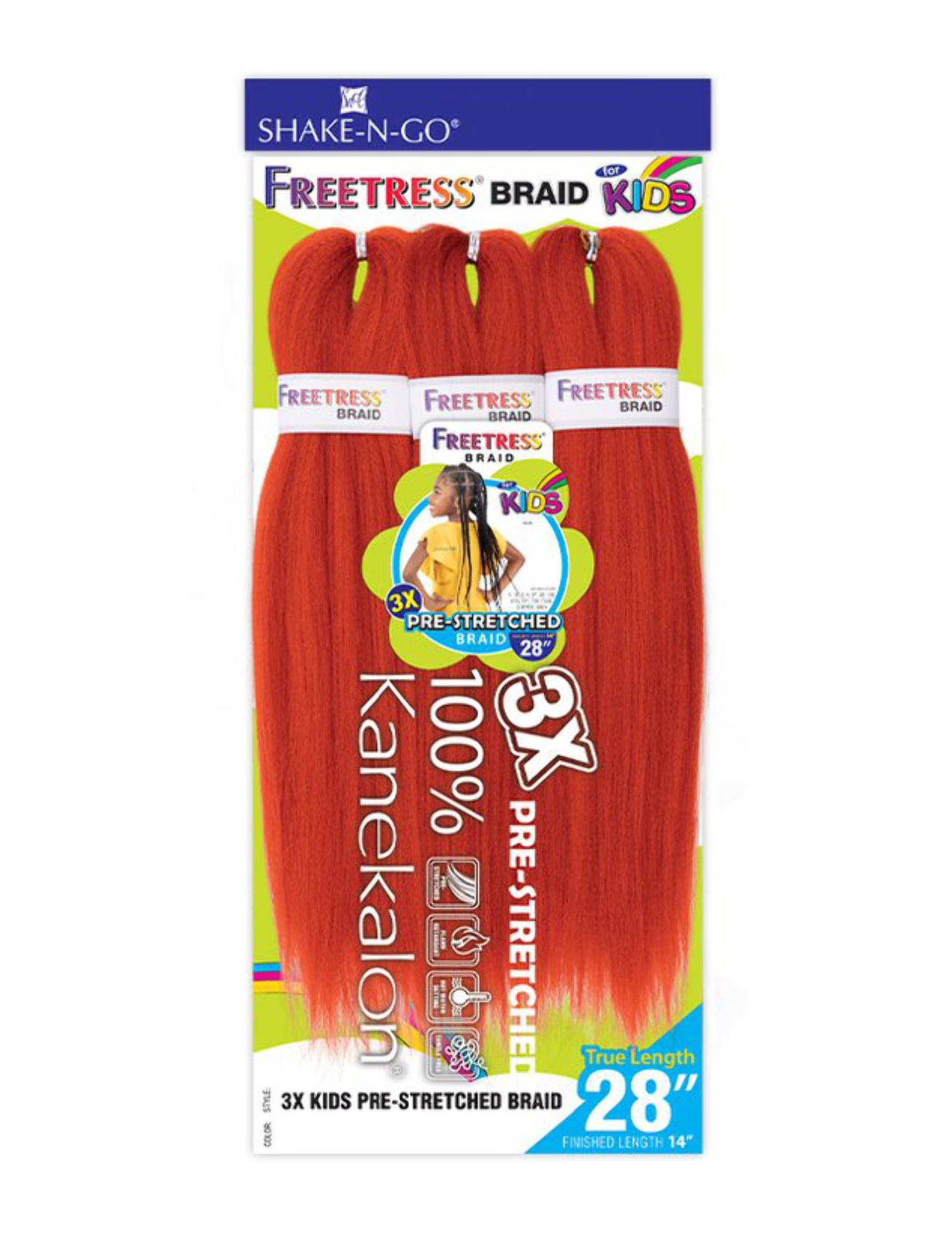 Freetress 3X Kids Pre-Stretched Braid 14"