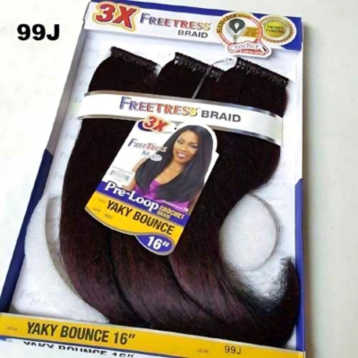 Freetress - 3x Pre-Loop Yaky Bounce 16"
