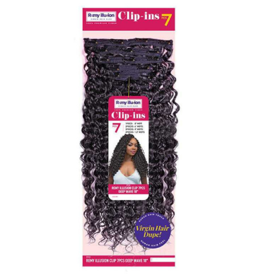 Janet Remy Illusion Virgin Hair Dupe Clip - Ins 7pcs