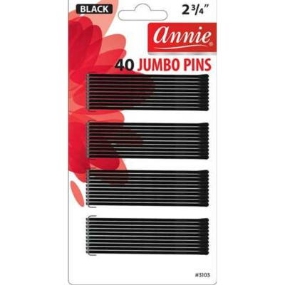 Annie- #3103 Jumbo Pins 2 3/4" 40ct Black