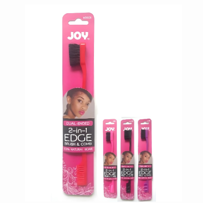 Annie- #2601 Joy 2n1 Edge Brush & Comb (Assorted Color Chosen)