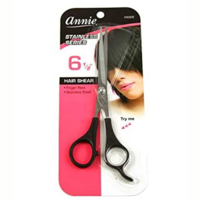Annie Hair Shears 6.5" Black #5005