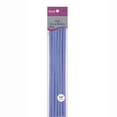 Annie- #1213 Soft Twist Rollers 10" 6ct Lavender