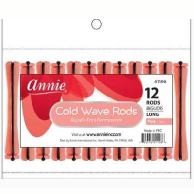Annie- #1106 Cold Wave Rods 12ct Long Pink