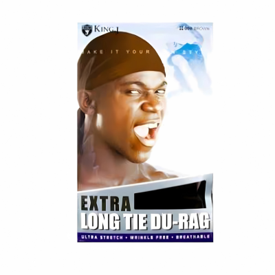 Extra Long Tie Du-Rag #008 Brown