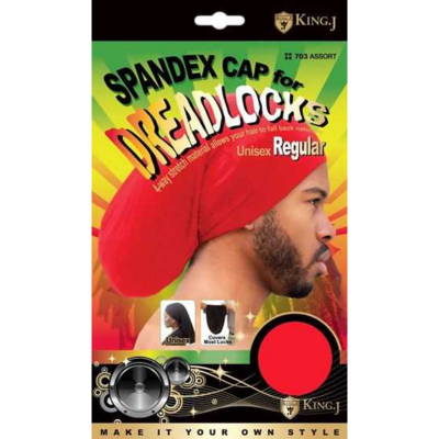 #703 Spandex Cap For Dreadlocks Regular- Assorted Color Chosen