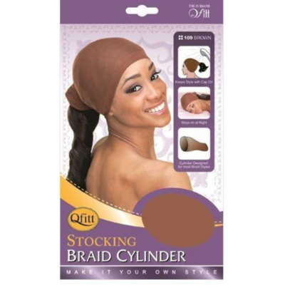 #108 Stocking Braid Cylinder- Black
