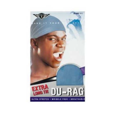 Extra Long Tie Du-Rag #006 Sky Blue