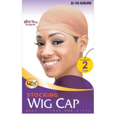 #143 Stocking Wig Cap 2 Caps- Auburn