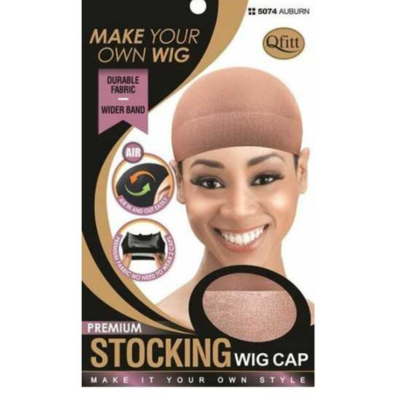 #5074 Premium Stocking Wig Cap- Auburn
