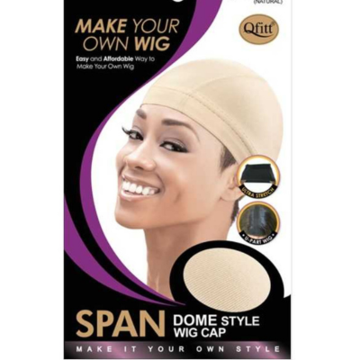 #5037 Span Dome Style Wig Cap- Beige