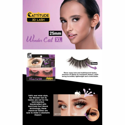 Wonder Cat Xl 25mm Eyelashes ( Ebin )