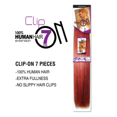 Hollywood Clip In 22" 7 piece 100% Human Hair