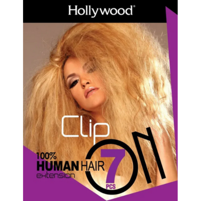 Hollywood Clip In 22" 7 piece 100% Human Hair