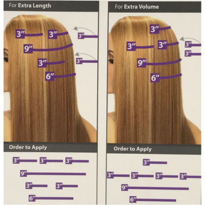 Hollywood Clip In 22" 7 piece 100% Human Hair