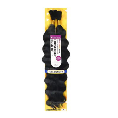 Freetress Bulk 100% Human Hair Loose Deep Bulk 18"