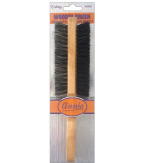 Annie- #2092 Two Way Wooden Brush Soft/Hard