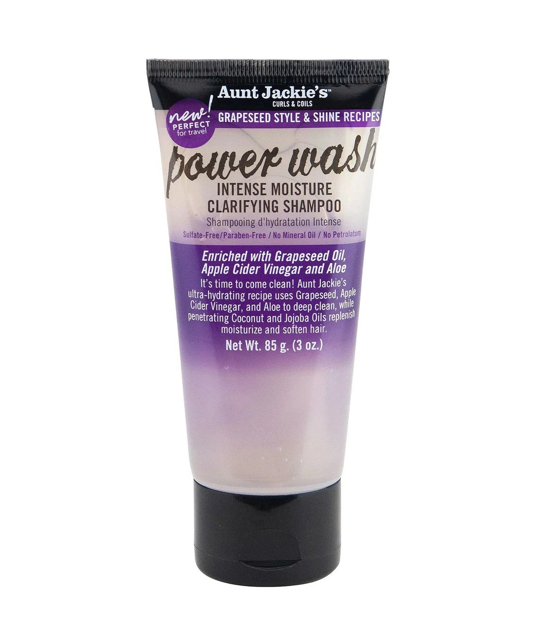 Aunt Jackie's Grapeseed Power Wash Moisture Clarifying Shampoo 3oz