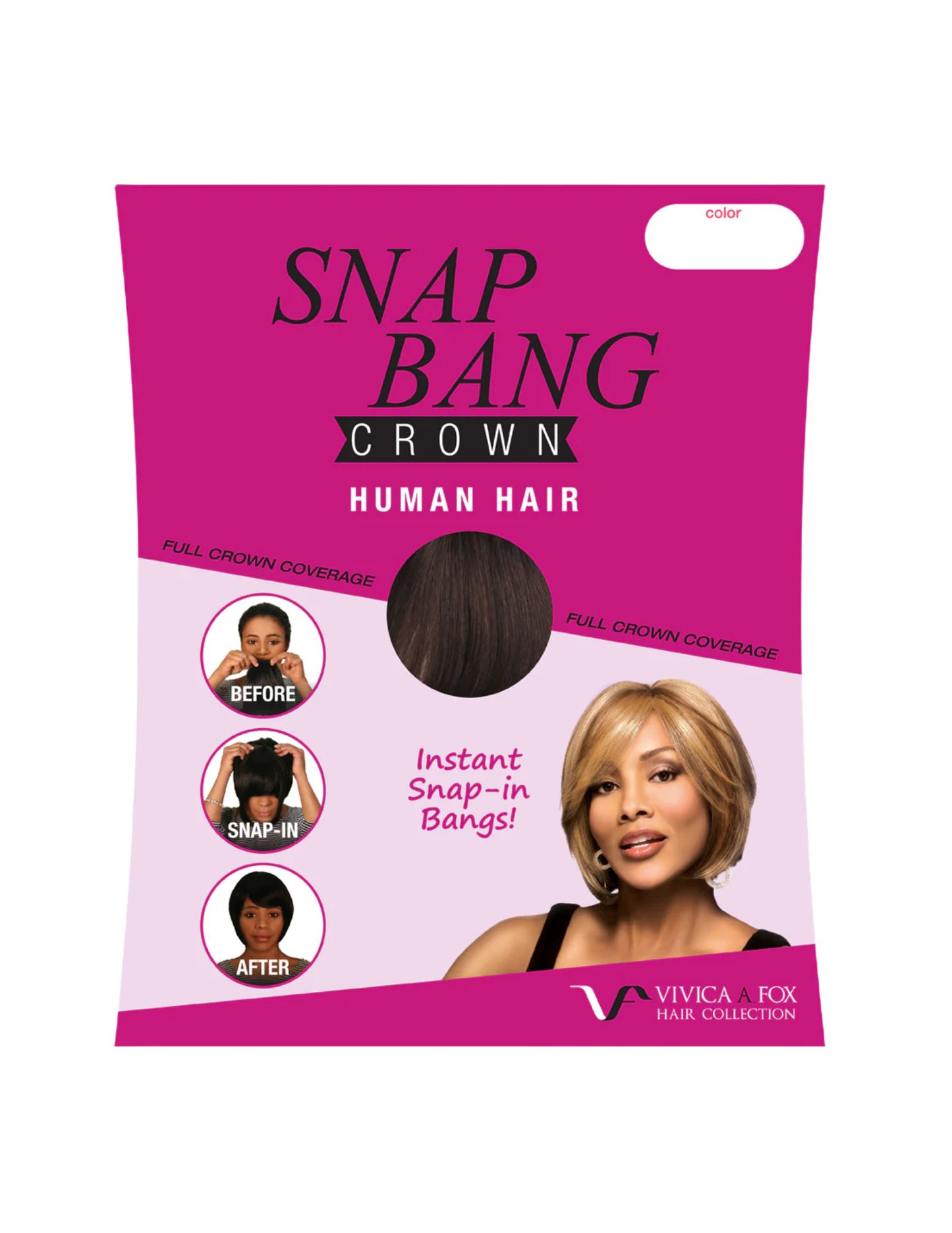 Vivica A. Fox Snap Bang Crown 100% Human Hair