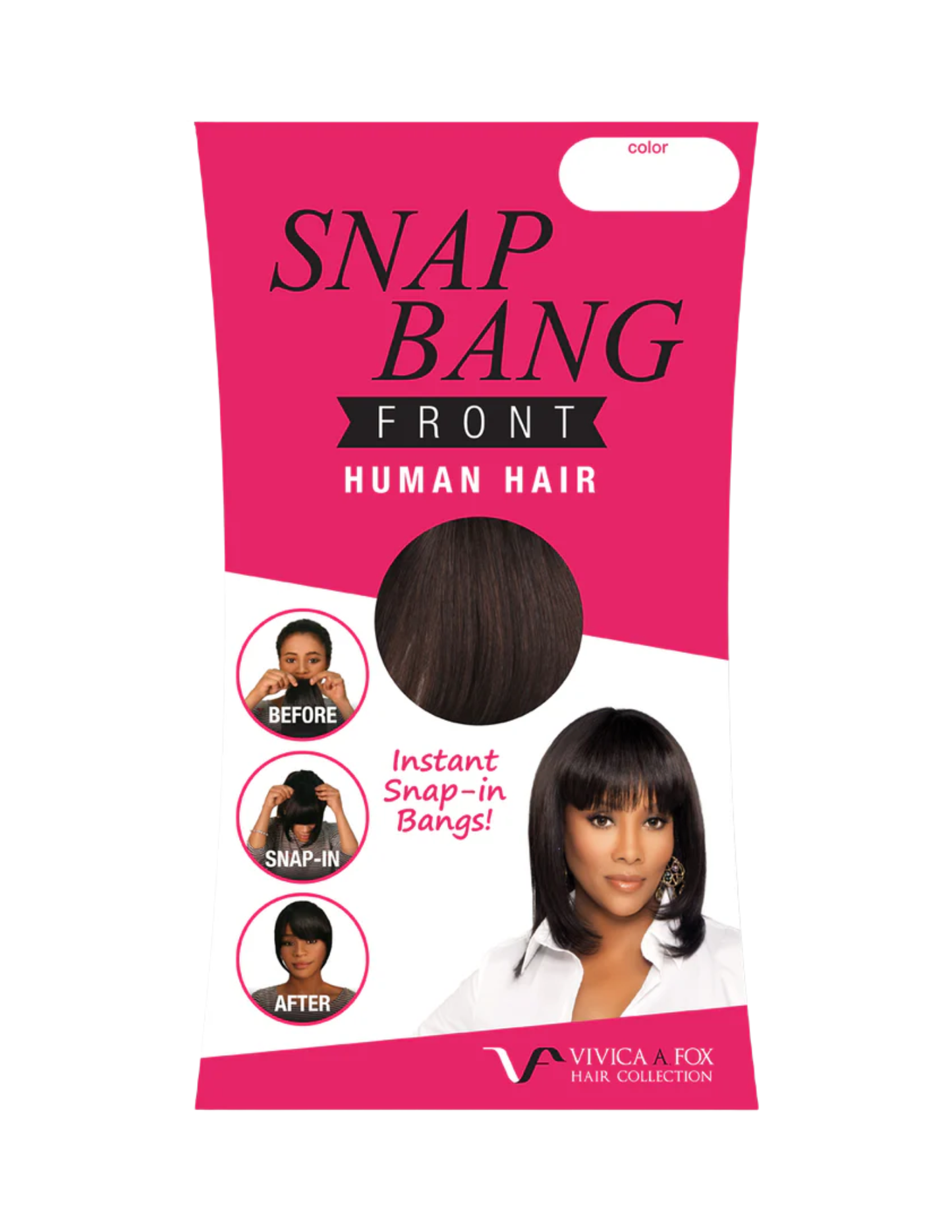 Vivica A. Fox Snap Bang Front 100% Human Hair